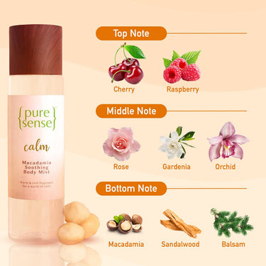 PureSense Calm Macadamia Soothing Body Mist, 150ml